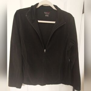 New York & Company Classic Black Fleece Jacket